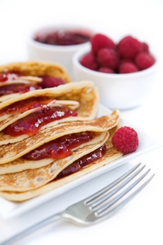 Raspberry Jam Waffles