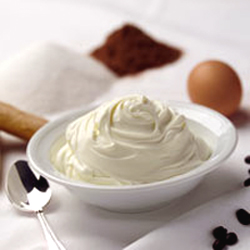 Bowl Of Mascarpone Cheese