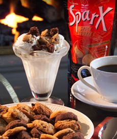 sparx cookies with ice cream