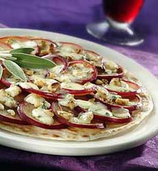 Pear Walnut Gorgonzola Pizza