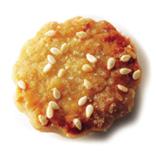 sugar glazed sesame cookie