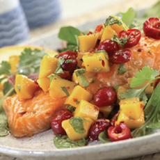 Salmon With Cherry Salsa