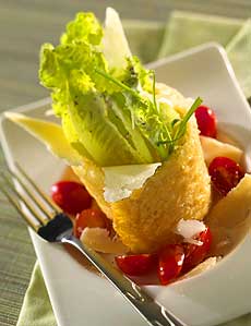 Caesar Salad In A GranQueso Ring