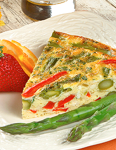 Asparagus Frittata With Red Bell Peppers