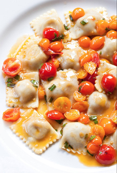 Ravioli With Cherry Tomato Sauce Ravioli With Cherry Tomato Sauce