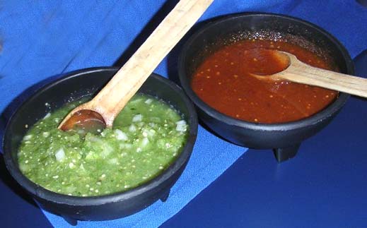 Salsa Verde and Salsa Roja