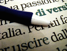 Text in Italian