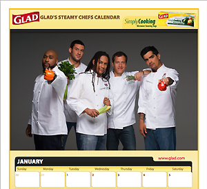 Glad Steamiest Chef Calendar