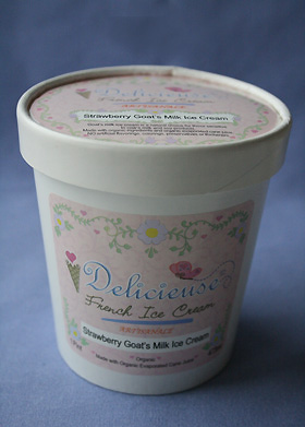 Strawberry Goat Milk Ice Cream