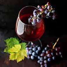 A glass of Merlot