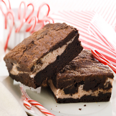 Candy Cane Brownies