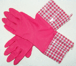 plaid gloves