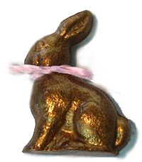 Wen Chocolates Gold Easter Bunny