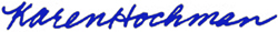 Karen Hochman - signature