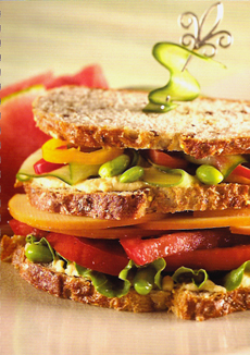 Veggie Club Sandwich