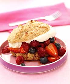 Spiced Triple Berry Shortcake