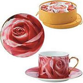 rose dessert service set