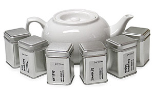 white teapot