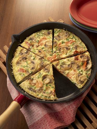 Mushroom And Smoked Salmon Frittata