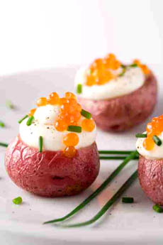 Red Jacket Potatoes and Caviar