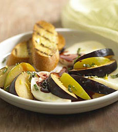 Plum Caprese Salad