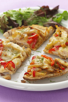 fennel chicken flatbread pizza