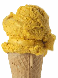 Pumpkin Ice Cream Cone