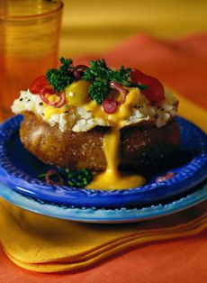 Cheese-Stuffed Baked Potato