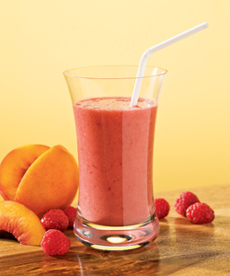 raspberry peach lemonade smoothie