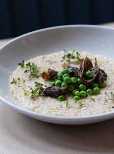 Mushroom & Pea Risotto