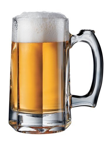 beer mug cheers. Pair the eer mugs with a six