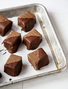Chocolate-Dipped Marshmallows Chocolate-Dipped Marshmallows