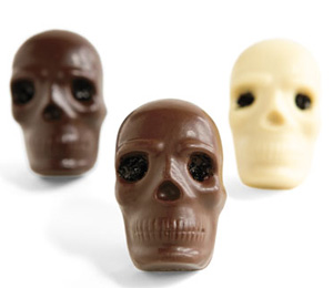 Chocolate skulls