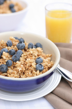 Granola and Orange Juice