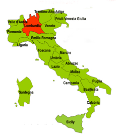 Lombardy Map