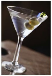 Print of martini glass