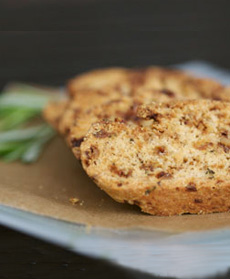 Rosemary Walnut Biscotti