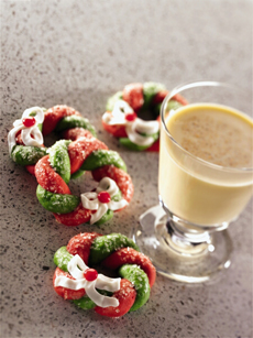 Egg Nog Wreath Cookies