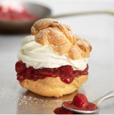 Raspberry Cream Puff