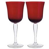 Red Glass Goblets
