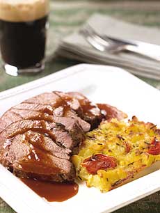 Guinness-Roasted Lamb Leg