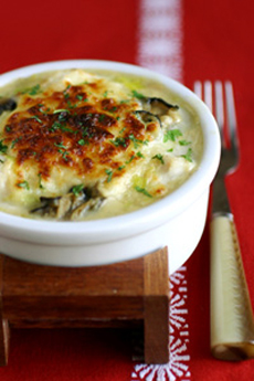 Cod and Oyster Gratin