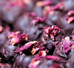 Chocolate with Rose Petals