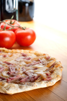 Caramelized Onion & Ham Pizza