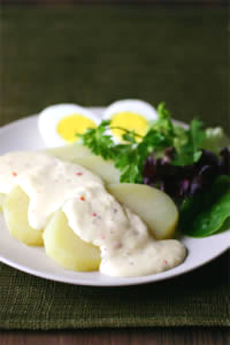 Potatoes With Cheese Sauce