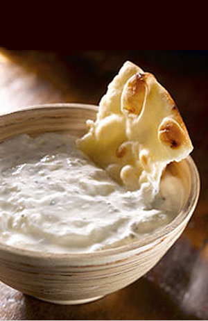 Naan and Yogurt Dip