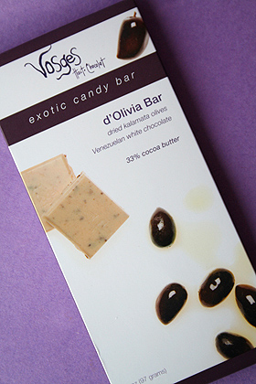 Vosges d'Oliva White Chocolate Bar