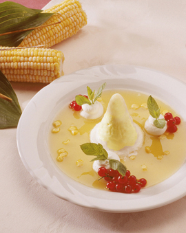 Corn Ice Cream Dessert