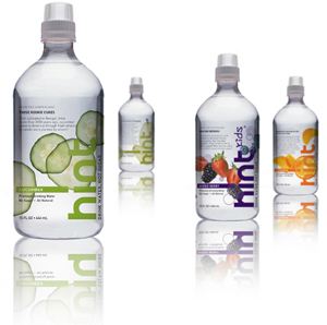 Hint water bottles