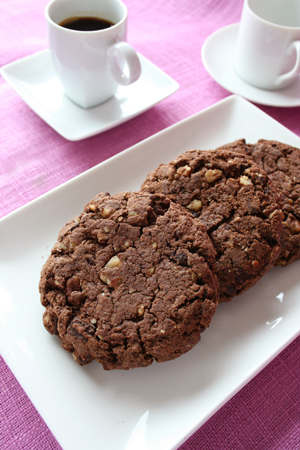 Chocolate Pecan Cookies